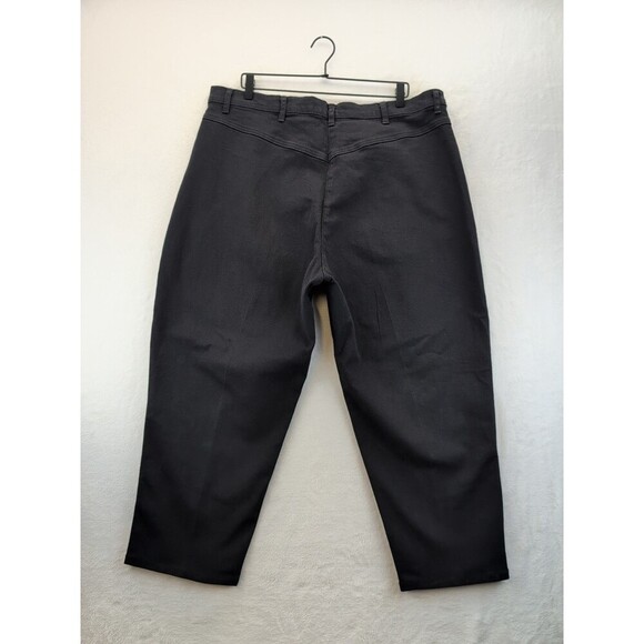 VTG Roper Black Jeans Womens 24X32 Made in USA 80s 90s Western Wide Leg - Picture 2 of 14